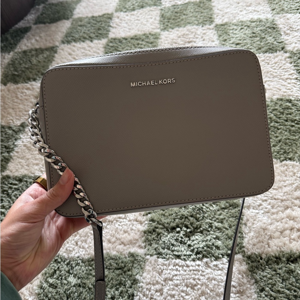 Michael Kors Taupe Crossbody Bag
